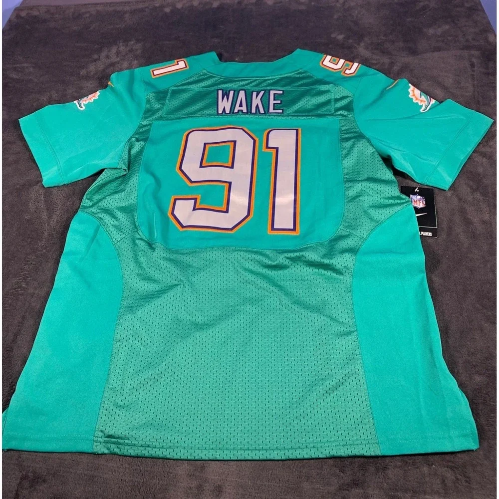 Nike Cameron Wake Miami‎ Dolphins On-Field Jersey Men's Size 44 Aqua NWT